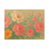 Blushing Spring Bouquet Floral Canvas Wall Art (Made in USA)