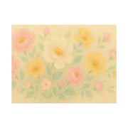 Soft Pastel Garden Pastel Floral Canvas