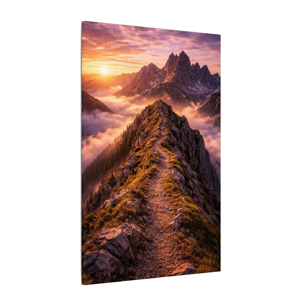 Path to the Summit – Mountain Ridge Canvas Wall Art – Zyphenzx
